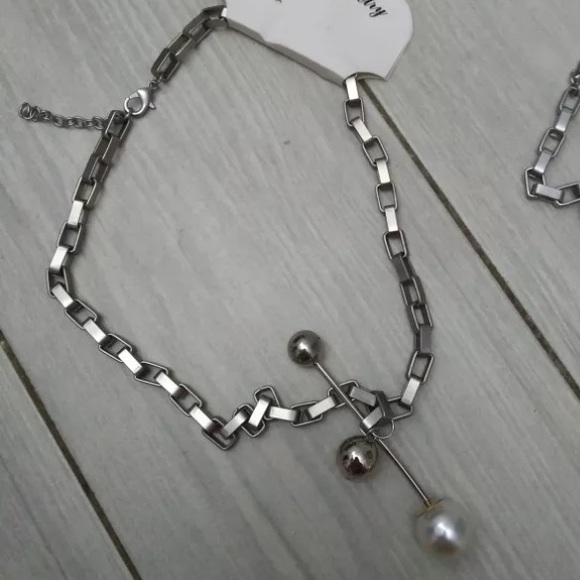 Trendy Imitation Pearl Silver Fashion Necklace - Picture 3 of 4